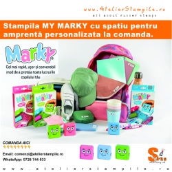 Stampila MY MARKY cu spatiu pentru personalizare