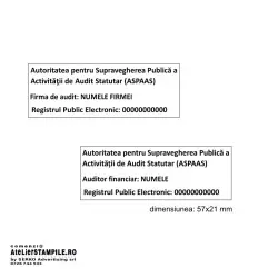 Stampile parafa profesionala ASPAAS