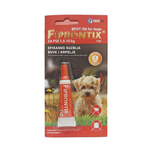 Fiprontix 1ml BLISTER prot. buva,krplja za PSA 1,5-10kg