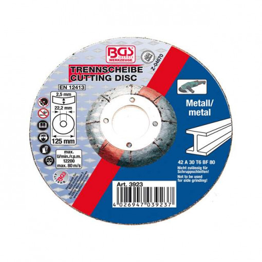 Rezna ploča za metal 125x2,5mm B3923