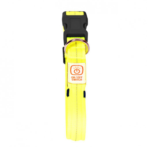 Ogrlica za psa svetleća 30-40cm, neon žuta