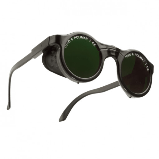 Zavarivačke naočare okrugle Gafa 620 Verde T.4 DIN 4-6 ,sa podesivim ručicama i bočnom zaštitom