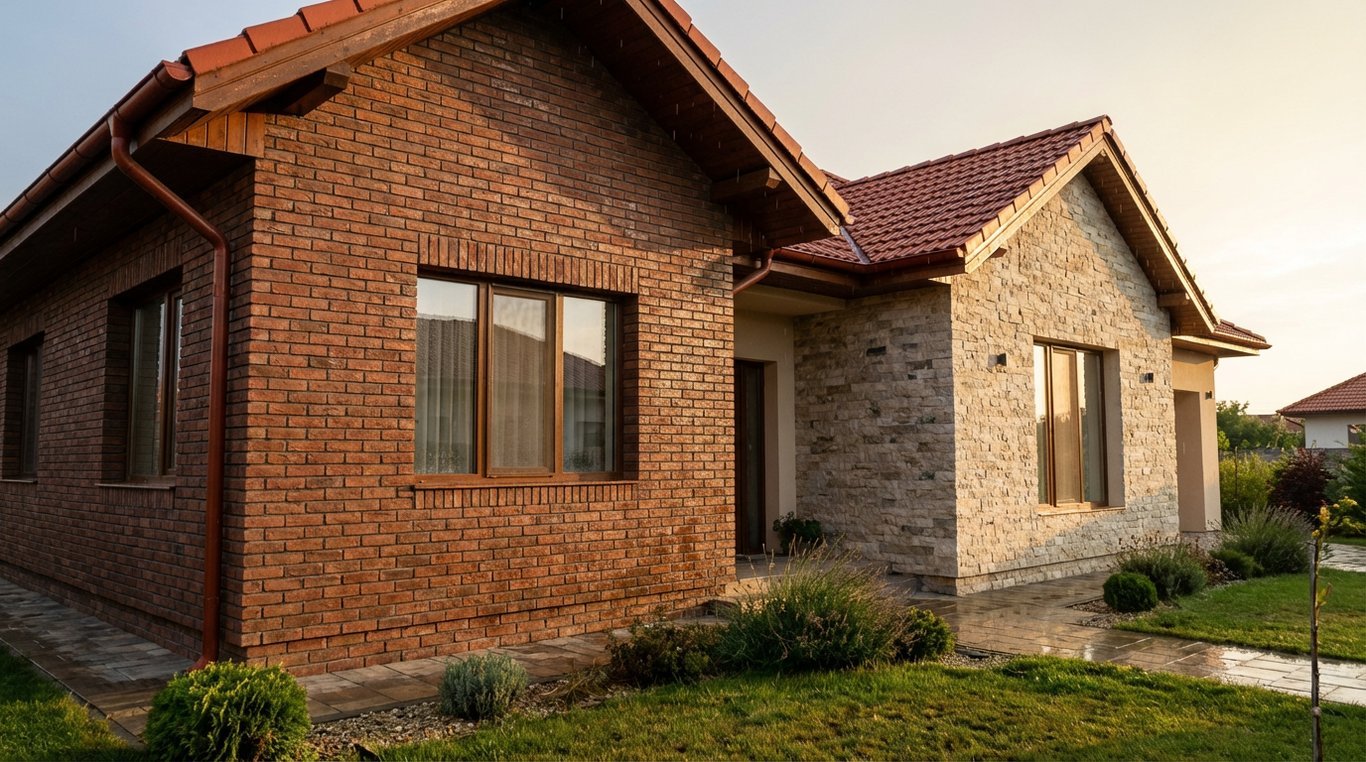 Cărămidă decorativă Klinker sau placaj cu piatră naturală: Cum alegi fațada perfectă pentru casa ta