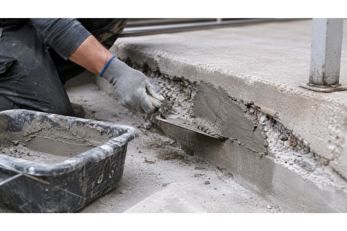 Mortare de reparații beton: tabel comparativ Ceresit, Mapei, Isomat și Baumit