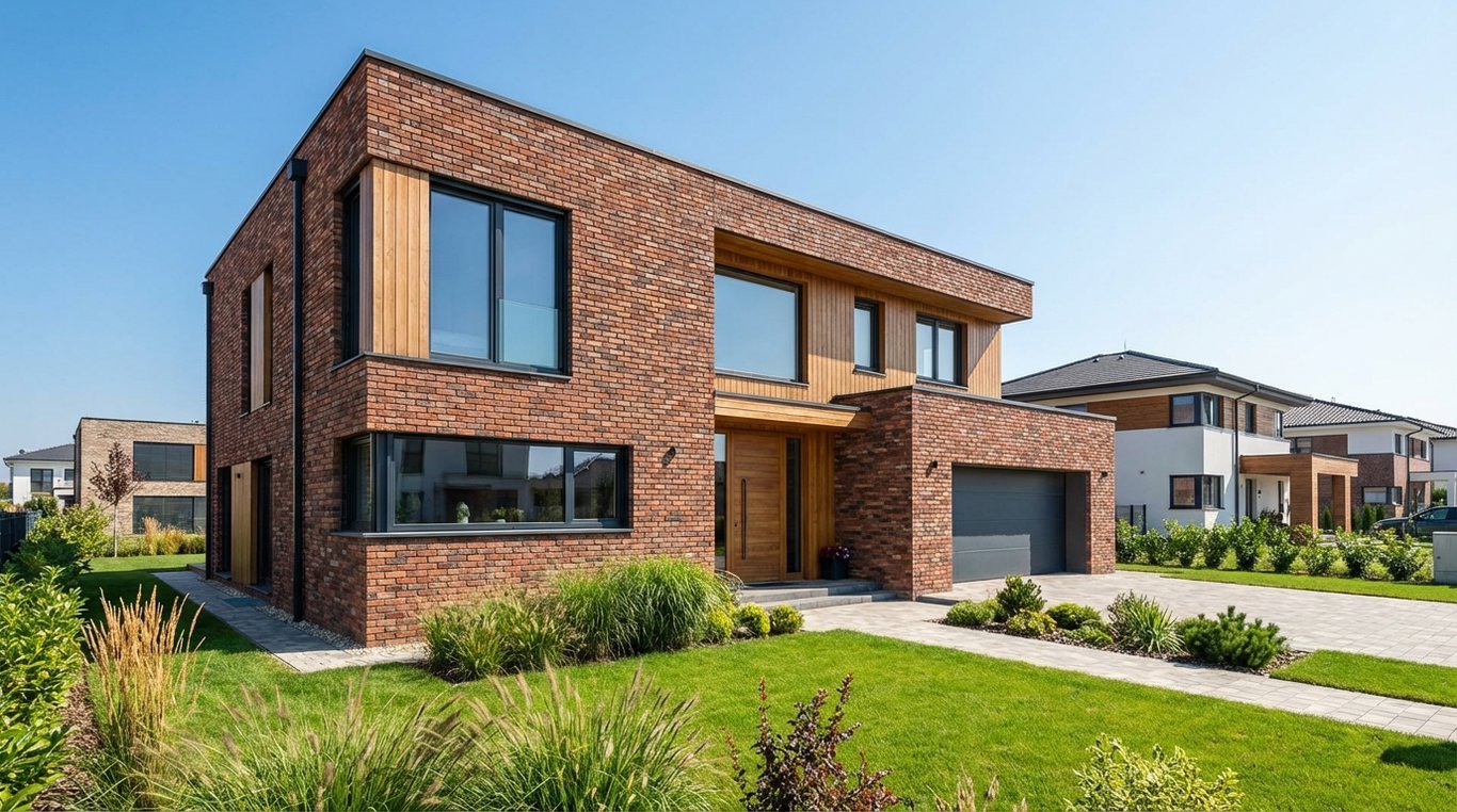 Fațada casei cu cărămidă decorativă: Ghid complet pentru exterior modern si durabil