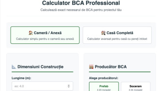 Calculator BCA / MP - Află câți paleți sunt necesari pentru o casă sau o cameră