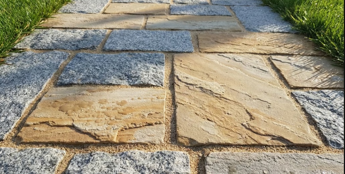 pavaj pentru grădină: beton, piatră naturală 