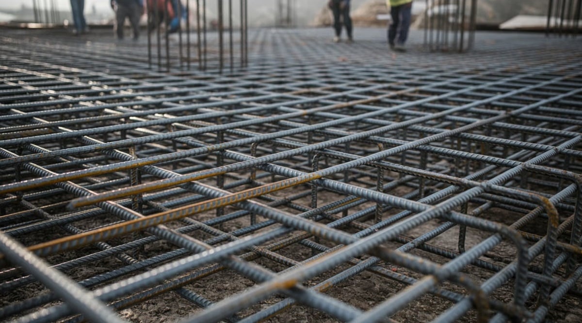 constructie fundatie casa - turnarea betonului, armarea fundatiei