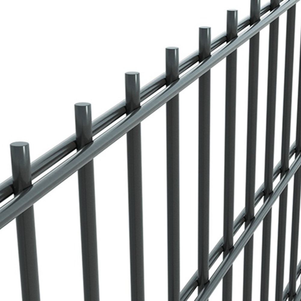 Panou gard Dublu Fir zincat plastifiat antracit 1830x2510 mm DUOS Panou gard Dublu Fir zincat plastifiat antracit 1830x2510 mm DUOS