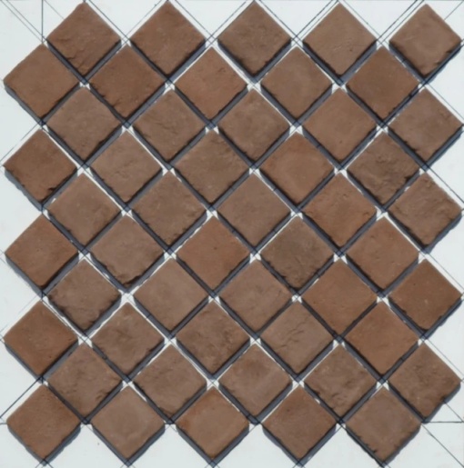 Caramida decorativa mozaic, Brown, 60x60 mm