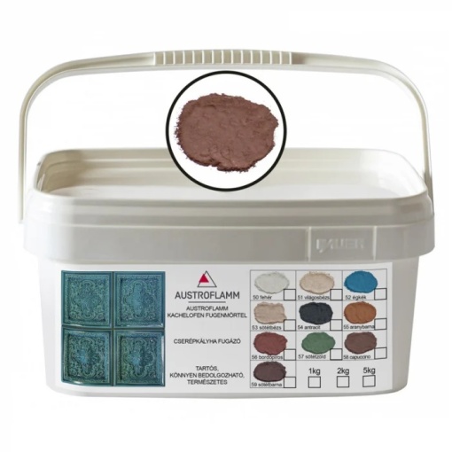 Chit de rosturi pentru sobe, termorezistent, bordeaux, 1 kg