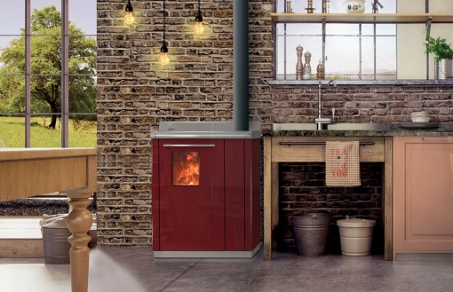 Cuptor soba pe lemne Thermorossi BOSKY 30 Square EVO5 12,5 kW