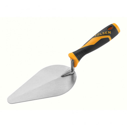 Mistrie GRIPro pentru zidit caramizi, cu maner din plastic, 200mm, rotunda