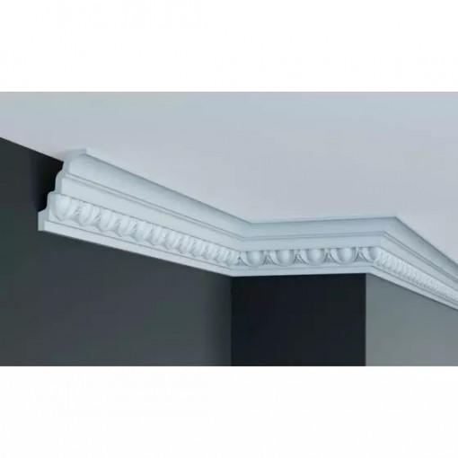 Cornisa decorativa Manavi C701 din poliuretan 7.9x5.2x200 cm