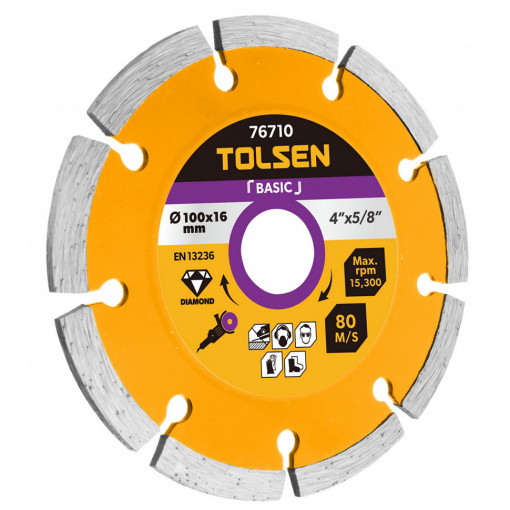Disc diamantat 115x22x2mm, taiere la uscat
