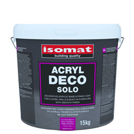 Isomat ACRYL DECO SOLO - decorativa acrilica si strat de baza