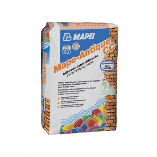 Mape-Antique CC - Tencuiala de asanare pe baza de var si Eco-Pozzolan