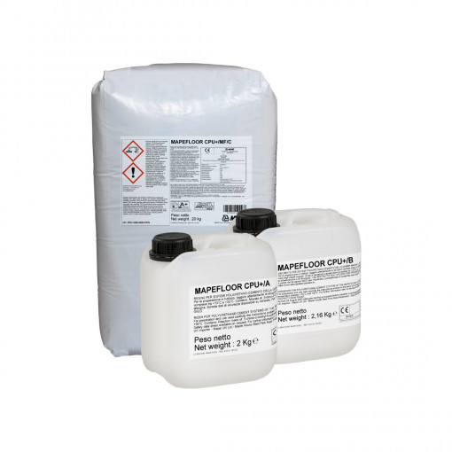 Mapefloor CPU Plus MF - Mortar tricomponent pentru realizarea de pardoseli industriale de la 3 la 6 mm