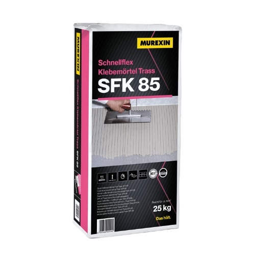 Murexin Trass SFK 85 - Adeziv flexibil rapid, gri, clasa C2FTS1