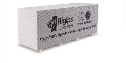 Placa mini gips-carton tip A Rigips RB 12.5 mm (600x2000mm)