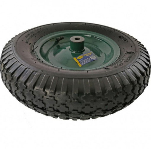 Roata roaba 15" x 4 - 8, ax D14 x 100 mm, bucsa otel