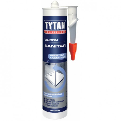 Tytan Silicon Sanitar pentru Etansari in Bai si Bucatarii - Tub 280 ml.