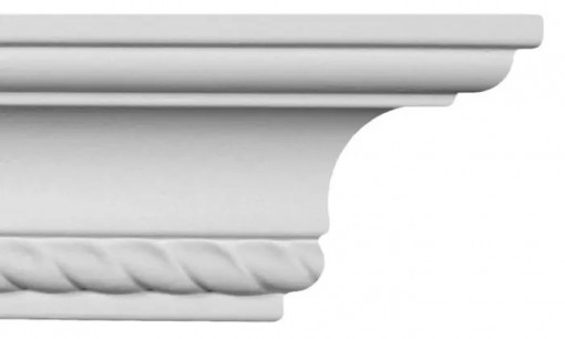 Cornisa decorativa Manavi C902F din poliuretan flexibil 5.5x6x244 cm