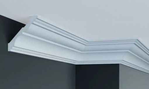 Cornisa decorativa Manavi P802 din poliuretan 10x9.8x200 cm