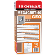 Isomat MEGACRET-40 GEO - mortar de ciment pentru reparatii, armat cu fibre disperse