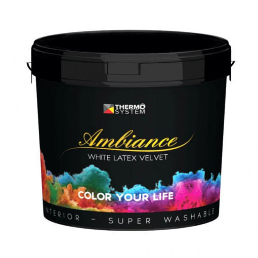 Vopsea lavabila premium alba pentru interior Ambiance