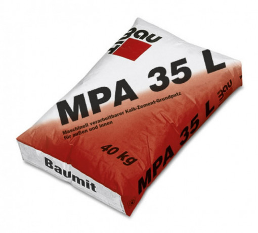 Baumit MPA 35 L - Tencuiala Mecanizata Var-Ciment cu Perlit pentru Exterior
