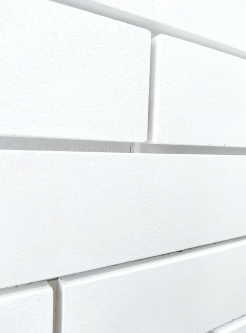 Caramida decorativa fatada Long Smooth, White, 540x54x20 mm