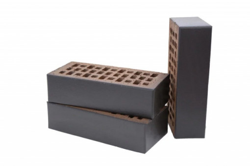 CARBON - caramida klinker perforata, negru