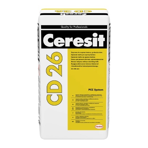 Ceresit CD 26 - mortar pe baza de ciment pentru reparatii in strat gros, 25Kg