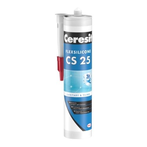 Ceresit CS 25 - Silicon sanitar trioprotect, 280ml