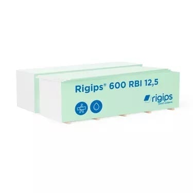 Placa mini gips-carton tip H2 Rigips RBI 12.5 mm (600x2000mm)