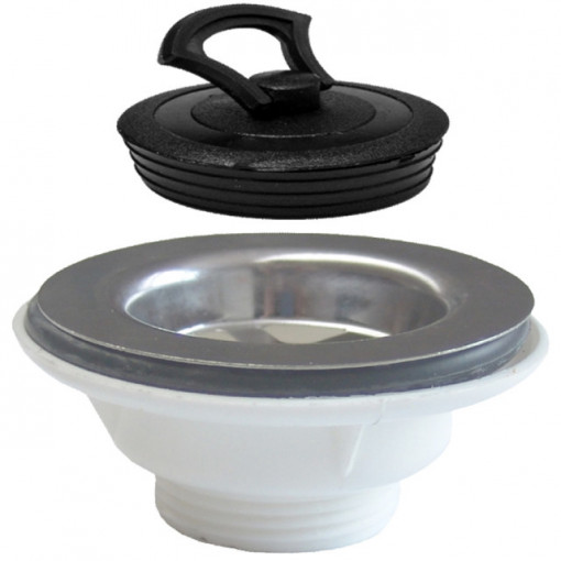 Ventil din plastic cu dop pentru chiuveta