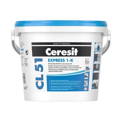 Ceresit CL 51 - Hidroizolatie flexibila cu uscare rapida pentru baie si bucatarie