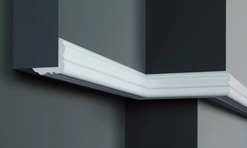 Cornisa decorativa Manavi P817 din poliuretan 4x4x200 cm