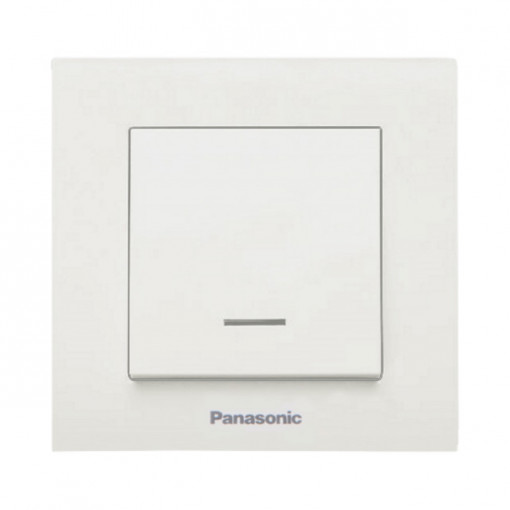 Intrerupator ST Panasonic, cu LED, alb