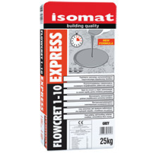 Isomat FLOWCRET 1-10 EXPRESS - sapa de ciment cu priza rapida, pentru nivelarea pardoselilor