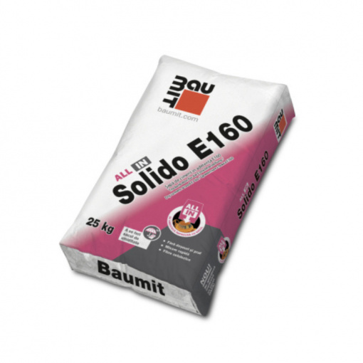 Baumit All In Solido E160 - Sapa de ciment in aderenta cu fibre naturale