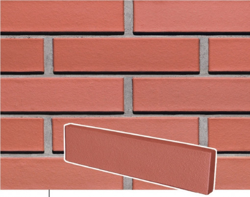 Caramida Aparenta Klinker ALFA rosie (250 x 65 x 10 mm)