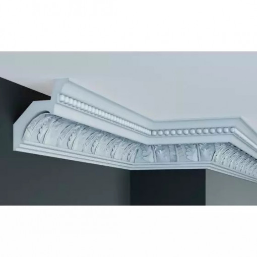 Cornisa decorativa Manavi C914 din poliuretan 11.6x11.1x200 cm