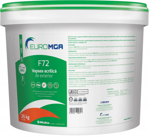 F72 - Vopsea acrilica pentru exterior