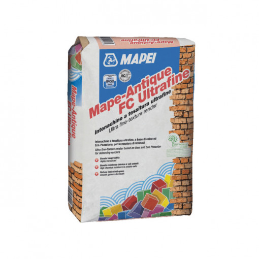 Mape-Antique FC Ultrafine - Mortar ultrafin permeabil pe baza de var si ECO-POZZOLAN