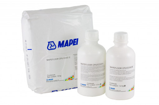 Mapefloor CPU Plus COVE - Mortar tricomponent pentru realizarea scafelor la imbinarile de colt intre pereti si pardoseli