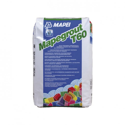 Mapegrout T60 - Mortar cu Fibre Armare pentru Refacere Structuri Degradate din Beton 25 kg