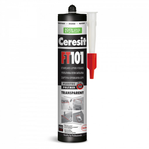 Ceresit FT 101 - Adeziv rezistent la intemperii, 280ml, transparent