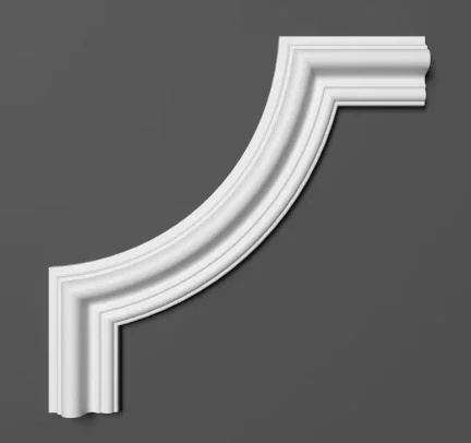 Chenar decorativ Manavi din poliuretan B10-1 - 17x17x1.6 cm